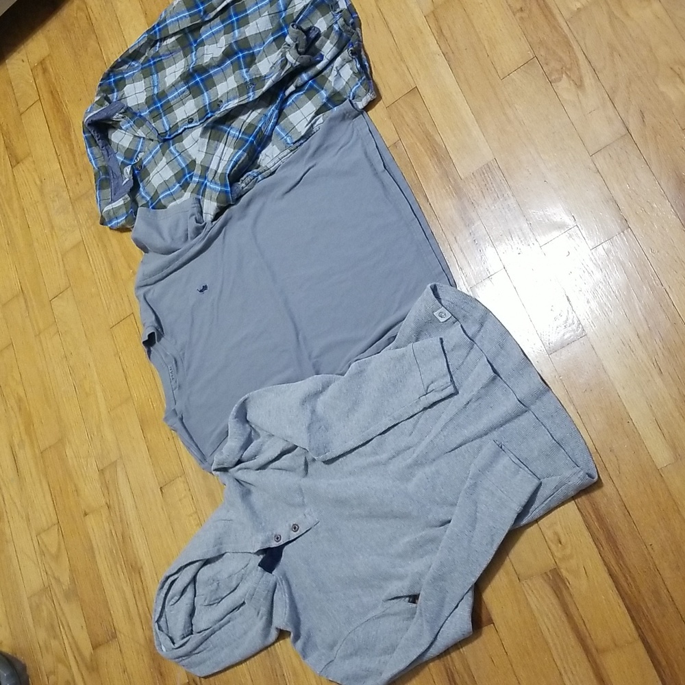 Boys Medium Shirts Thermal Flannel Tshirt